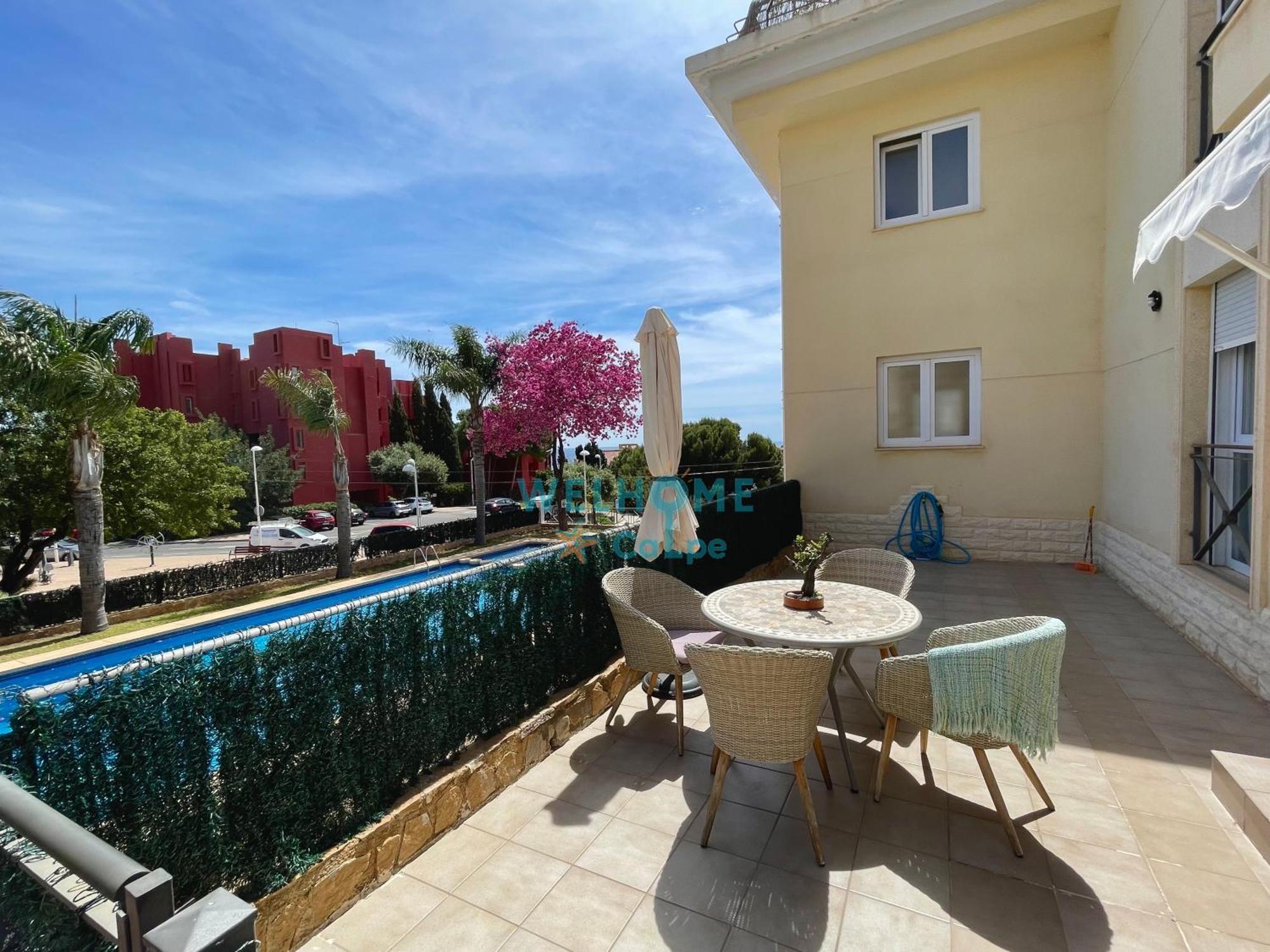 Manzana Bonito Y Comodo Apartamento Con Piscina Calp Dış mekan fotoğraf