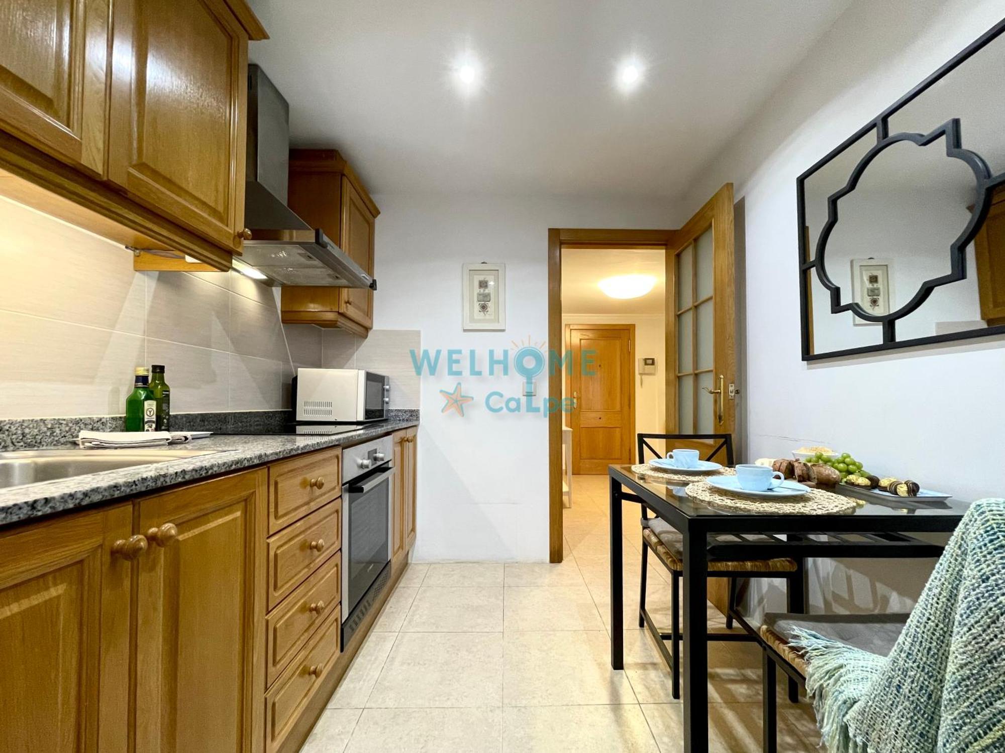 Manzana Bonito Y Comodo Apartamento Con Piscina Calp Dış mekan fotoğraf