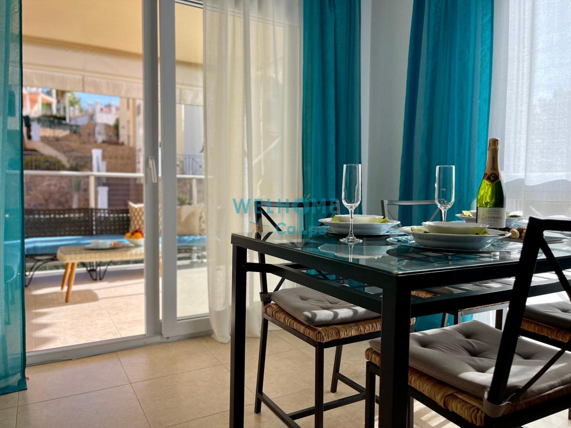 Manzana Bonito Y Comodo Apartamento Con Piscina Calp Dış mekan fotoğraf